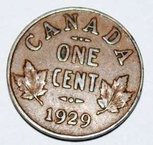 1929 1 Cent Copper Coin  