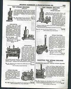 1929 ad Weeden Steam Toys Tractors Rollers Engines Empire Electric 
