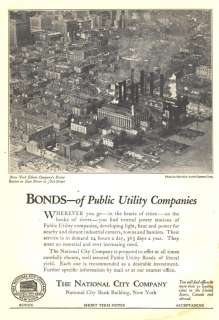 1924 ad e national city co new york edison power 38th  