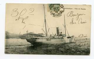 Algeria Philippeville Constantine 1906 Ship Postcard. Make multiple 