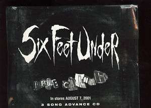 Six Feet Under True Carnage promo sampler CD  