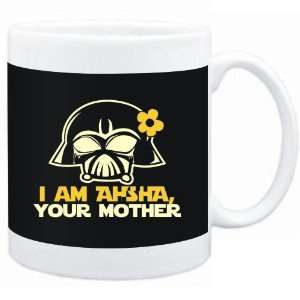  Mug Black  I am Aisha, your mother  Female Names Sports 