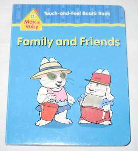 NEW FUN MAX AND RUBY TOUCH AND FEEL BOARD BOOK  