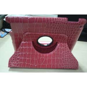 M189 Gadget® 360 Degrees Rotating Stand (Hot Pink) crocodile Leather 