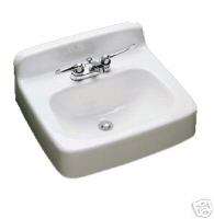 CECO Model 550 Wall Hung Cast Iron Lavatory Sink   White  