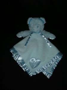 Baby Boyds Security Blanket Blue Bear Heart Boy Lovey  