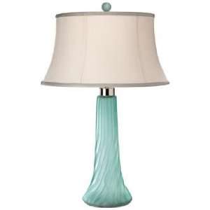  Jamie Young Spiral Sea Glass Table Lamp