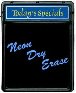 Todays Special Neon Dry Erase Board   Sign  