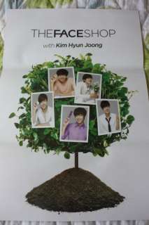SS501 KIM HYUN JOONG The Face Shop Double Side Poster  