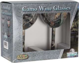 Camo Stainless Steel Wine Glasses (Set of 2)  