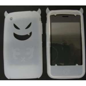  Silicone Back Skin Case Cover for iPhone 3G 3GS White Electronics