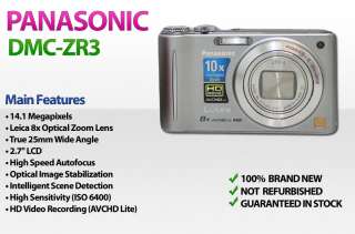 Panasonic DMC ZR3 (Silver) Digital Camera DMCZR3 NEW 885170001534 