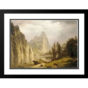   , Albert 24x19 Framed and Double Matted Merced River, Yosemite Valley
