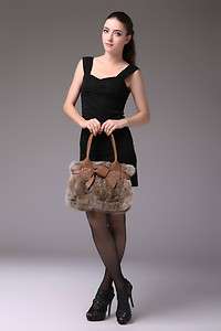 0353 Rabbit Fur Charming and Fashion bag shoulder and hand bag  