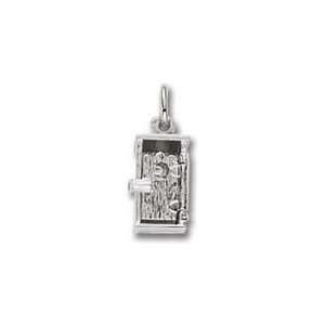  4025 Outhouse Charm   Sterling Silver Jewelry