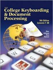 Gregg College Keyboarding & Document Processing Kit 1, Lessons 1 60 
