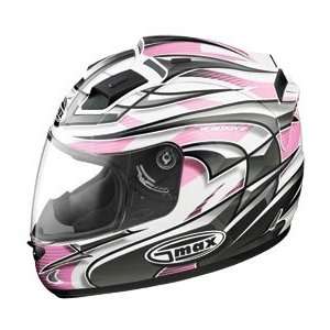  G Max GM68 Max Helmet , Size XS, Color Matte White/Pink 