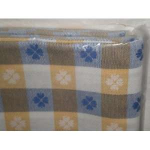   Cloth, 54 X 72, Blue Yellow and White Checkered Cotton Everything