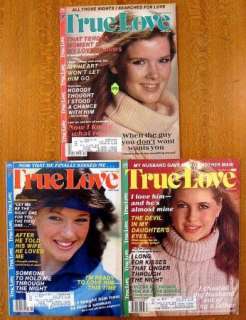 Lot Of 3 TRUE LOVE Magazines October, November & December 1986  