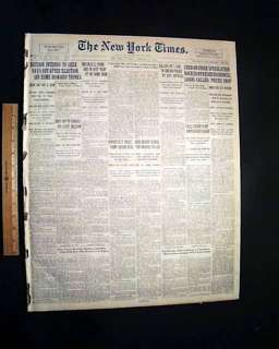 ST. VALENTINES DAY MASSACRE 1929 Gangster Newspaper **  