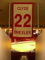 CLYDE DREXLER Signed Basketball JERSEY hof vtg old ball Autograph 