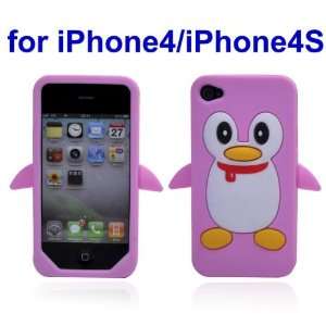  Penguin Soft Silicone Case Cover for iPhone 4 / iPhone 4S 