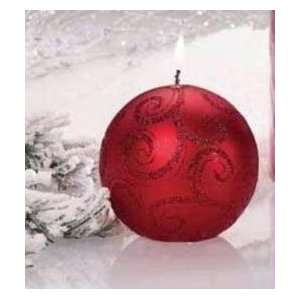  Red Ornament Candle by Deco Glow (Only 4 Left)