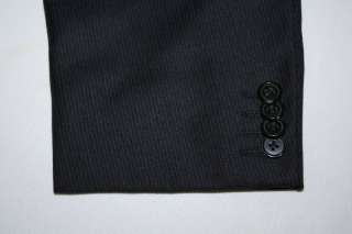 1,895 Ermenegildo Zegna Fit 42 44 Long Wool Suit Deep Dark Blue Color 