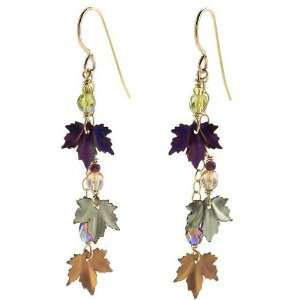  Holly Yashi Niobium and Gold Filled Maple Chime Earrings 