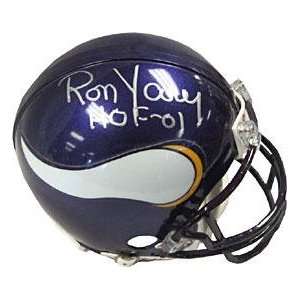  Ron Yary Autographed Mini Helmet   with HOF 01 