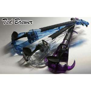  Ted Brewer Vivo2 Electric Violin, 5 STRING, Clear Musical 