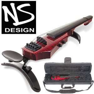  NS Design WAV 5 Electric 5 String Transparent Red Violin 