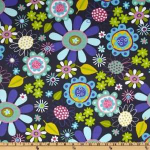  44 Wide Fly Away Floral Explosion Sunset Grey Fabric By The Yard 