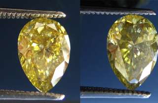 29 ct FANCY GREENISH YELLOW CHAMELEON NATURAL DIAMOND GIA CERT OVAL 