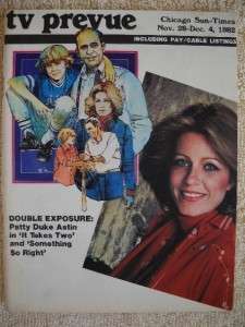 Patty Duke Astin IT TAKES TWO TV Guide Nov 28 1982  
