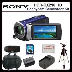 Sony HDR CX210 High Definition Handycam Camcorder Kit 