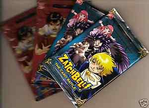 ZatchBell Series 1 Booster Packs (4 x 9 Game Cards)  