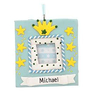  Personalized Boys Blue Frame Ornament