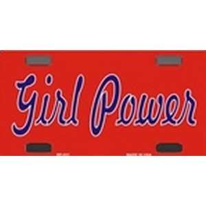  BP 031 Girl Power   Bicycle License Plate 