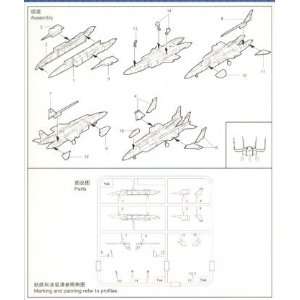  Trumpeter 1/350 Yak141M Freestyle Aircraft Set for Carrier 