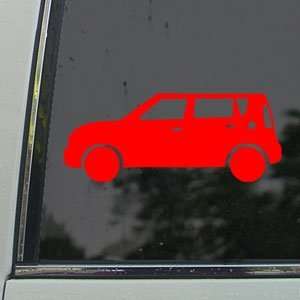 Kia Soul Red Decal Fits 2010 Exclaim Plus Window Red Sticker
