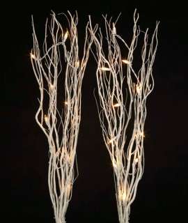 Kurt Adler 36 20 Light 2 Piece Lighted White Twigs CHRISTMAS HOME 