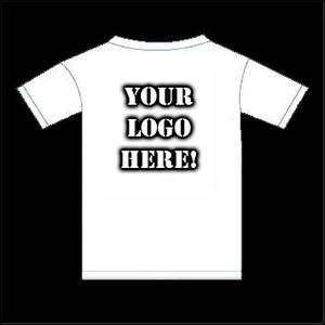 25 T Shirts printed with your Logo or design on a top quality Cotton T 