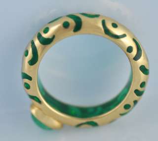 Angelique de Paris Emerald 18k Yellow Gold 750 Ring  