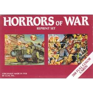  1938 World War II Horrors of WAR Reprint Trading Card Set 