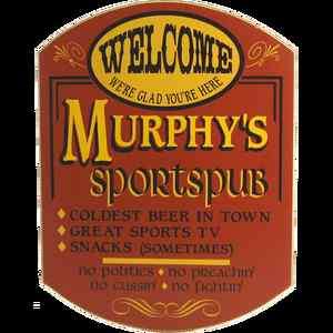   MAN CAVE PERSONALIZED SPORTS PUB CUSTOM WELCOME WOOD BAR SIGN  