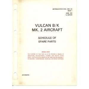  Avro Vulcan B Aircraft Parts Manual   101B 1902 3A   Book 