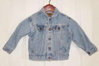Boys or Girls Levis Vintage denim jean jacket size 4 made in USA 
