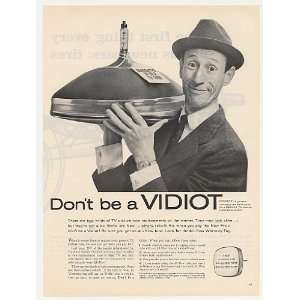  1960 Dont Be Vidiot Kimble Glass TV Picture Tube Print Ad 