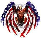 Red White & Blue AMERICAN USA FLAG EAGLE Vinyl Decal Sticker